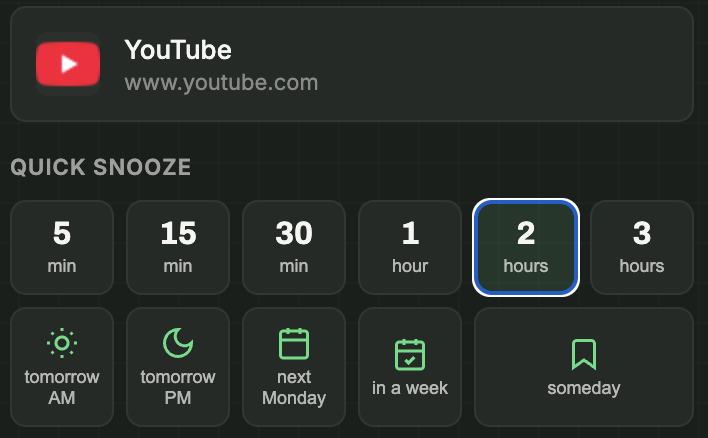 Step 1: Open PingLater and pick time